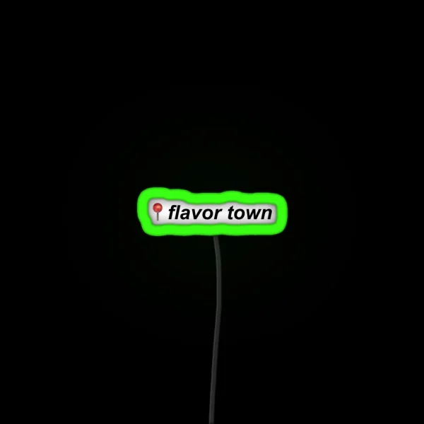 Flavor Town RGB Neon Sign