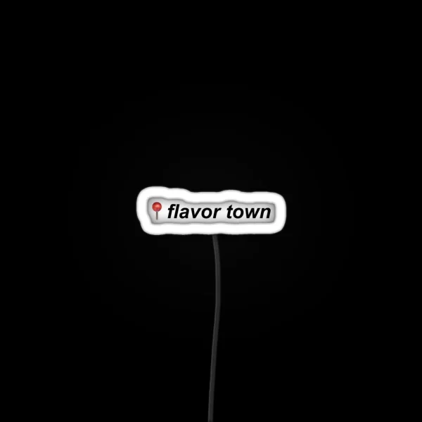 Flavor Town RGB Neon Sign