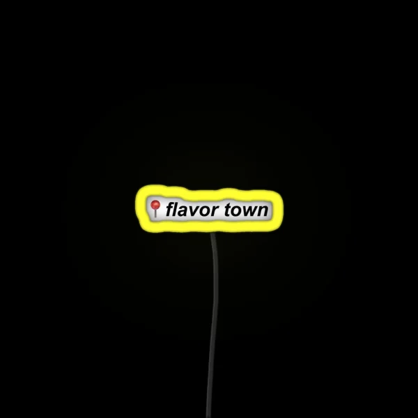 Flavor Town RGB Neon Sign