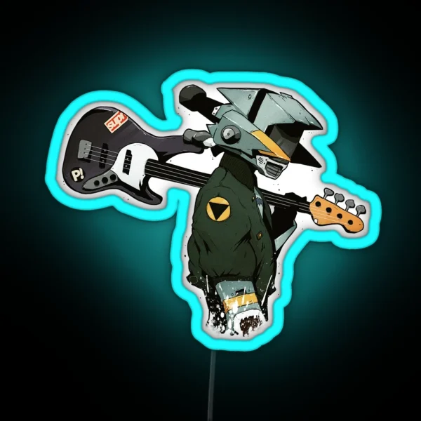 FLCL Guitar RGB Neon Sign