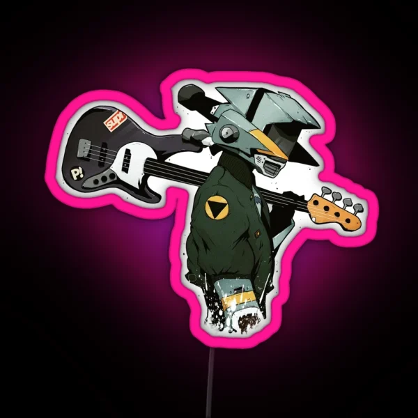 FLCL Guitar RGB Neon Sign