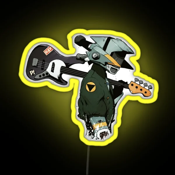 FLCL Guitar RGB Neon Sign