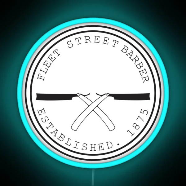 Fleet Steet Barber RGB Neon Sign