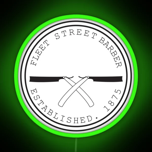 Fleet Steet Barber RGB Neon Sign