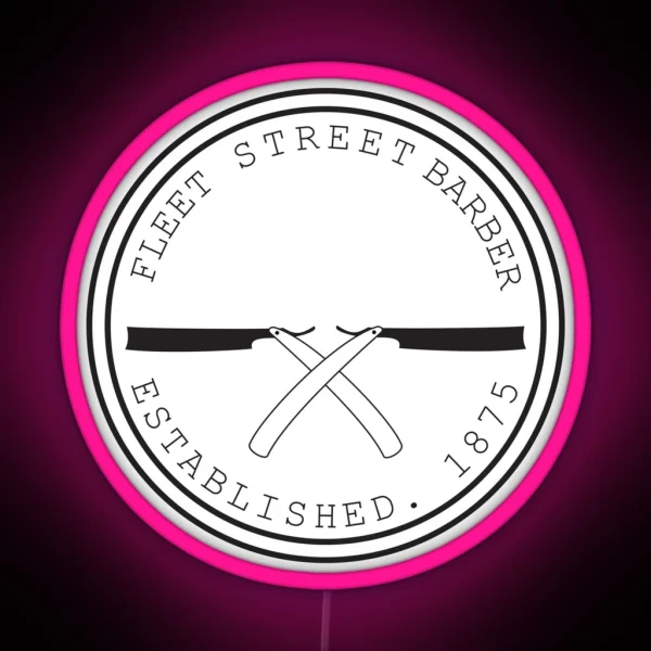 Fleet Steet Barber RGB Neon Sign