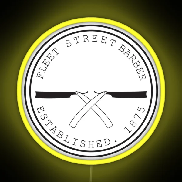 Fleet Steet Barber RGB Neon Sign