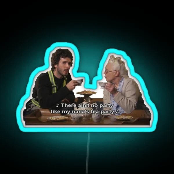 Flight Of The Conchords Tea Party RGB Neon Sign