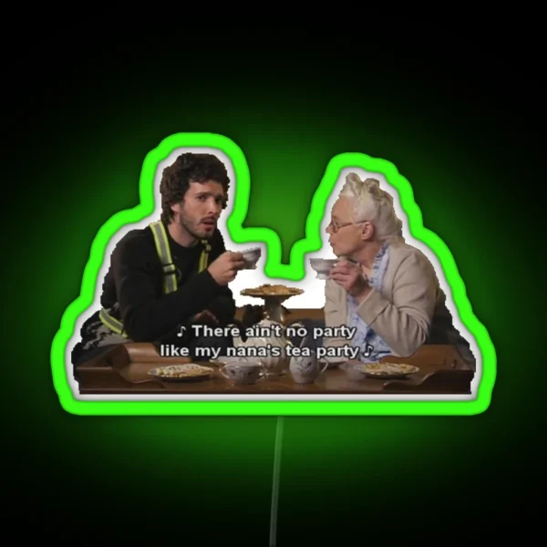 Flight Of The Conchords Tea Party RGB Neon Sign