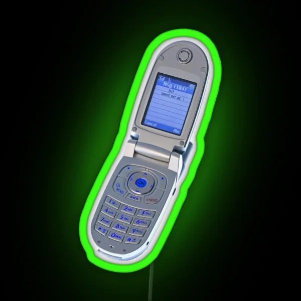 Flip Phone RGB Neon Sign