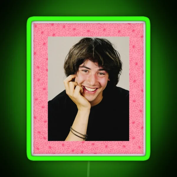 Floral Keanu RGB Neon Sign