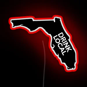 Florida Drink Local FL RGB Neon Sign