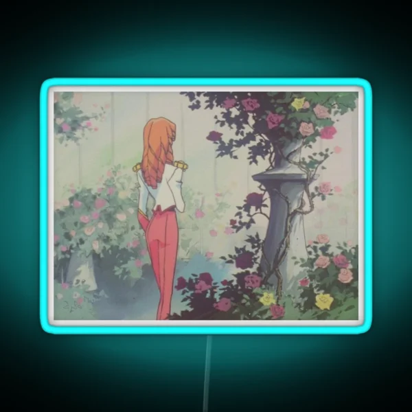 Flower Anime RGB Neon Sign