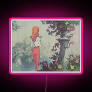 Flower Anime RGB Neon Sign