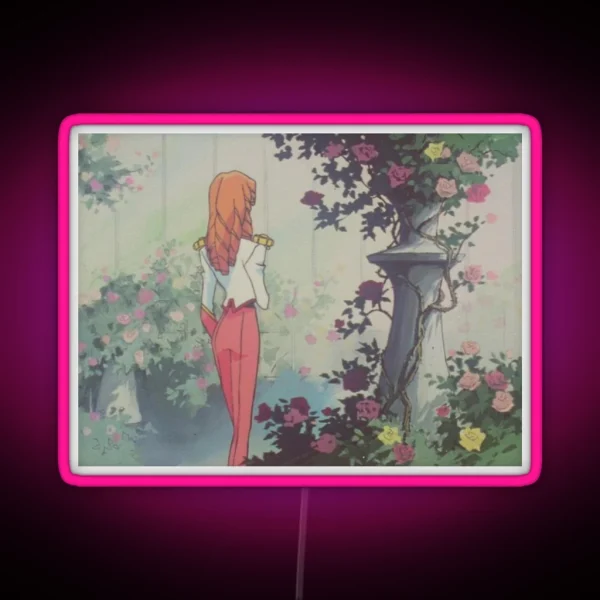 Flower Anime RGB Neon Sign