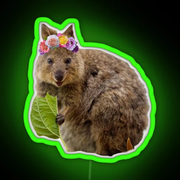 Flower Crown Dassie RGB Neon Sign