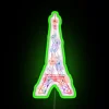 Elegant Eiffel Tower replica neon sign for Parisian-inspired home decor