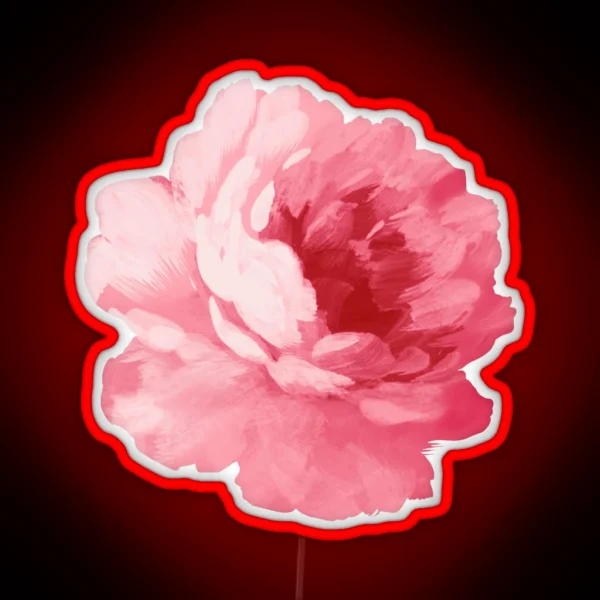 Flower Pink Peony RGB Neon Sign