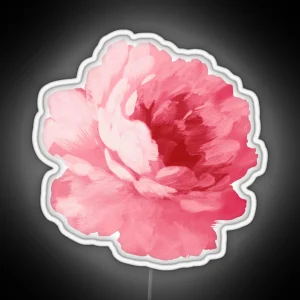 Flower Pink Peony RGB Neon Sign