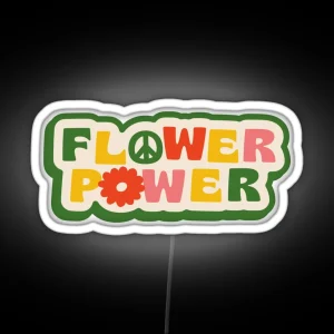 FLOWER POWER RGB Neon Sign