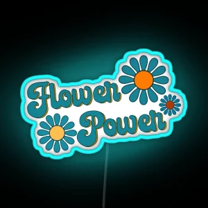 Flower Power RGB Neon Sign