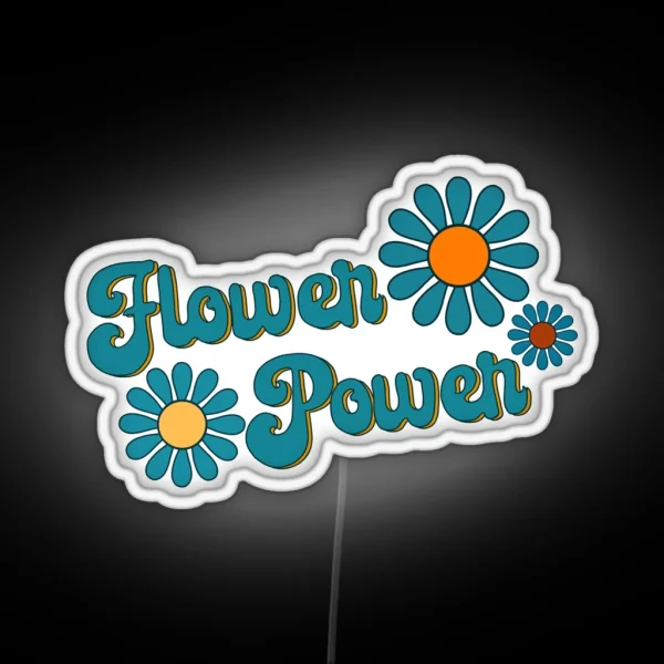 Flower Power RGB Neon Sign