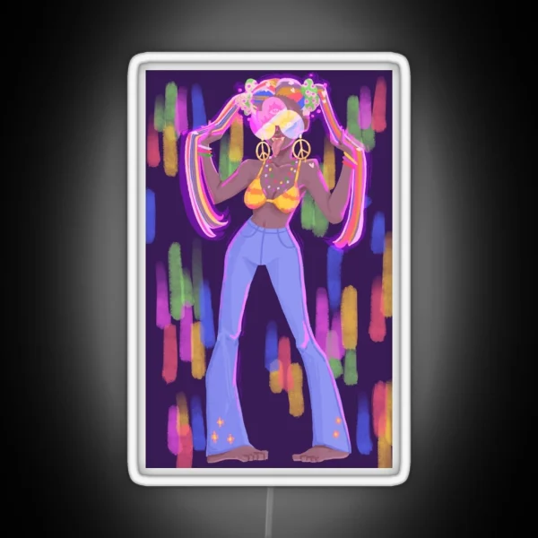 Flower Power RGB Neon Sign