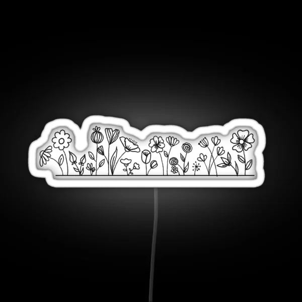 Flower Strip RGB Neon Sign