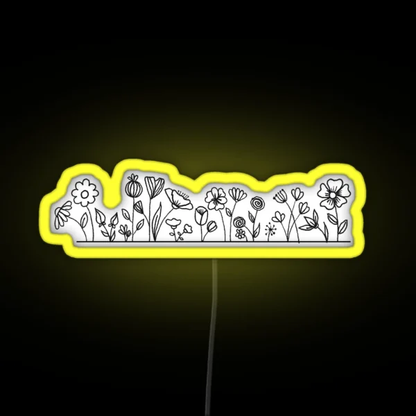 Flower Strip RGB Neon Sign