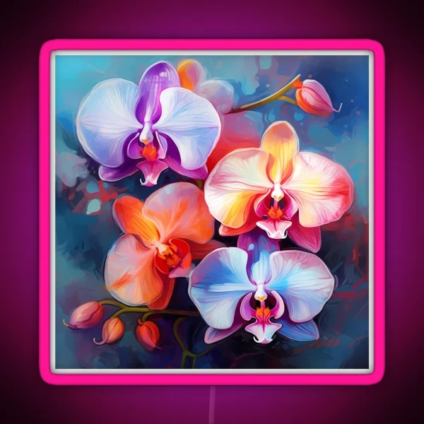 Flowers Bouquet 45 RGB Neon Sign