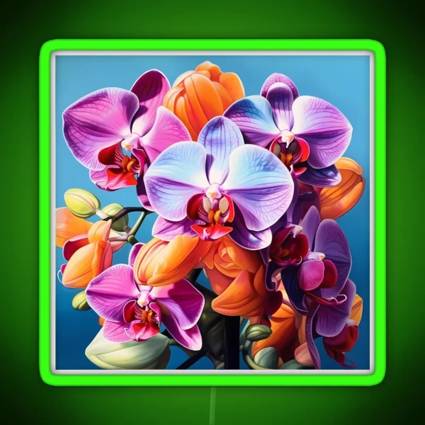 Flowers Bouquet 46 RGB Neon Sign