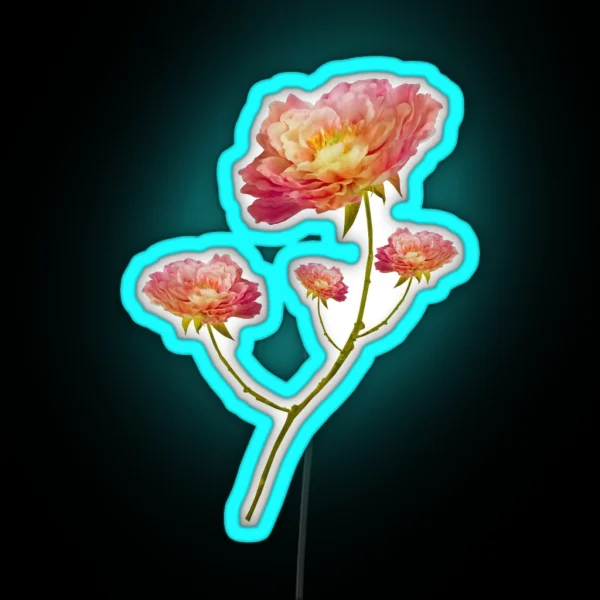 FLOWERS RGB Neon Sign