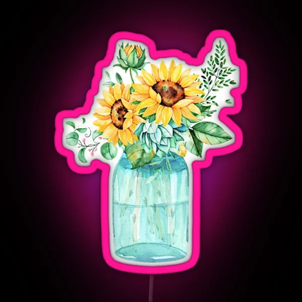 Flowers RGB Neon Sign