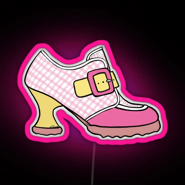 Fluevog Lolly Shoe RGB Neon Sign