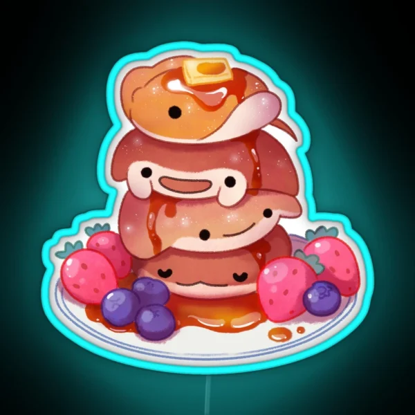 Fluffy Sea Pancakes RGB Neon Sign