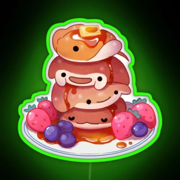 Fluffy Sea Pancakes RGB Neon Sign