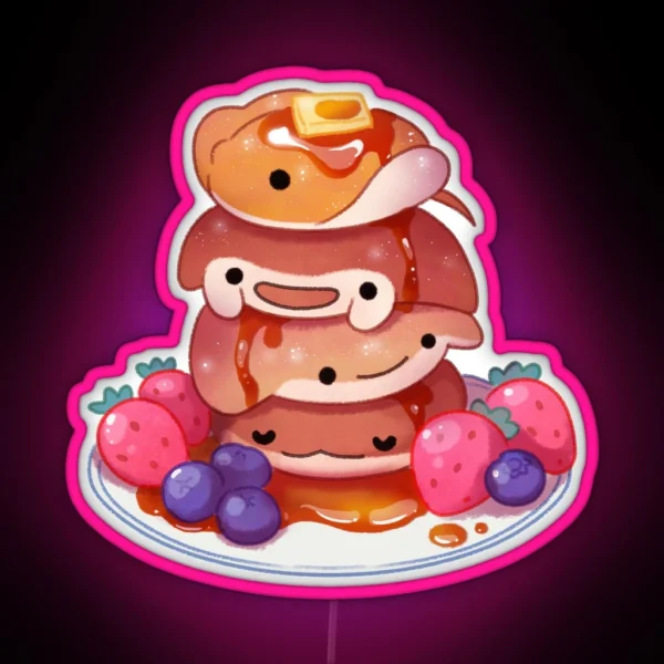 Fluffy Sea Pancakes RGB Neon Sign