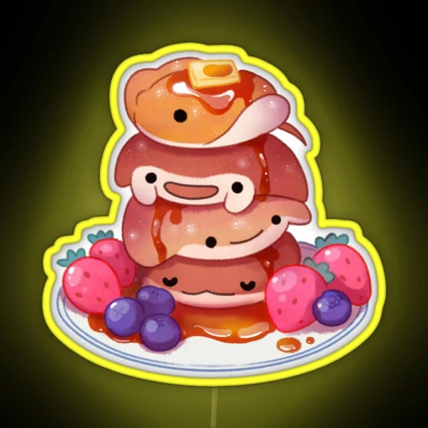 Fluffy Sea Pancakes RGB Neon Sign