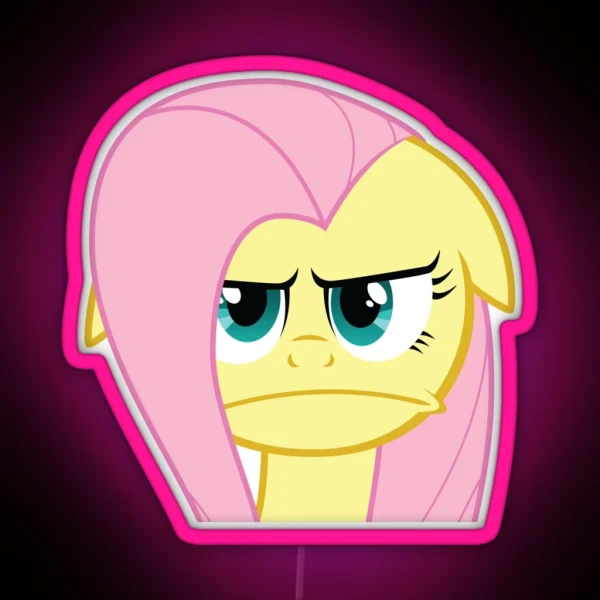 Flutter Disapprove RGB Neon Sign
