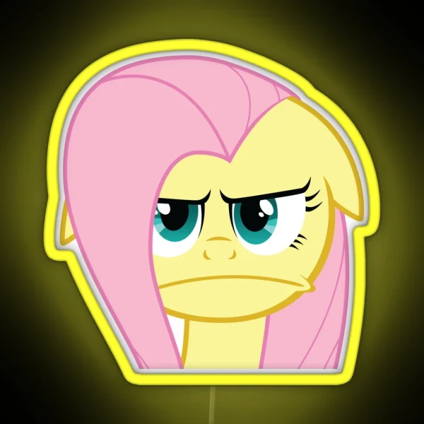 Flutter Disapprove RGB Neon Sign