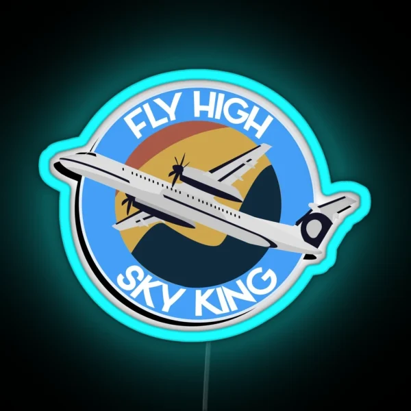 Fly High Sky King RGB Neon Sign