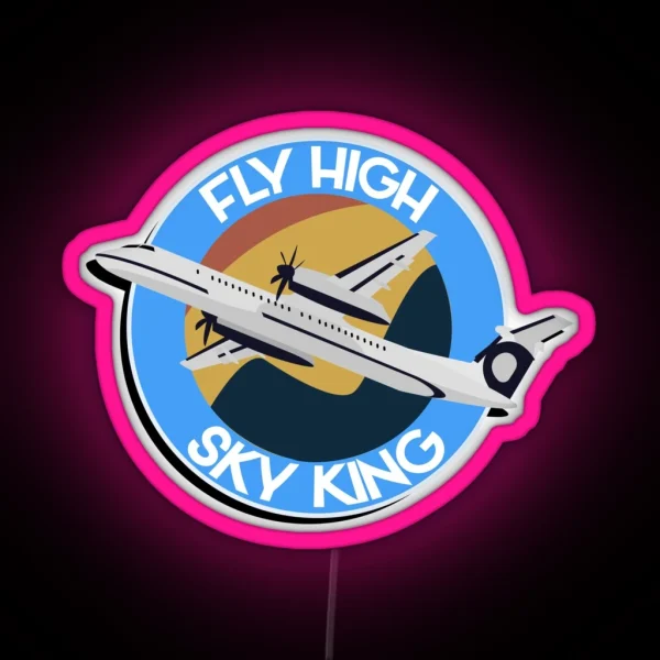 Fly High Sky King RGB Neon Sign