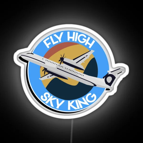 Fly High Sky King RGB Neon Sign