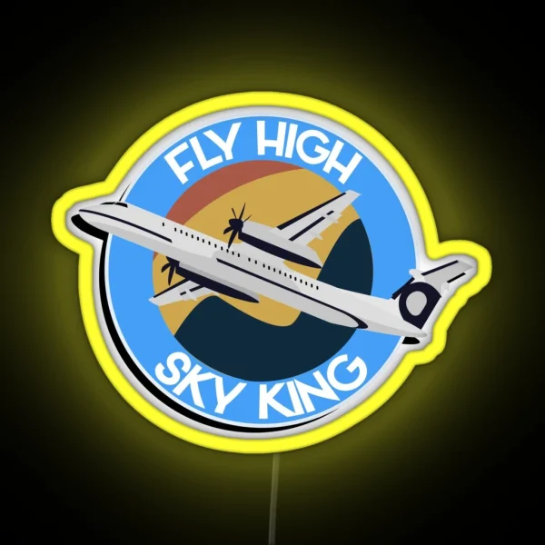 Fly High Sky King RGB Neon Sign