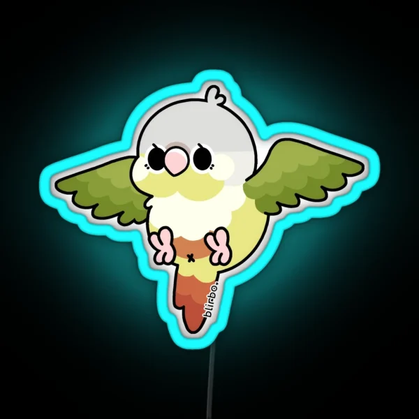 Flying Conure Cinnamon Green Cheek Ver 1 RGB Neon Sign
