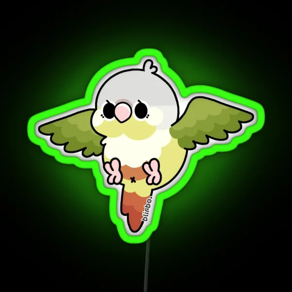 Flying Conure Cinnamon Green Cheek Ver 1 RGB Neon Sign