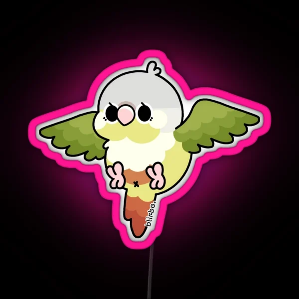 Flying Conure Cinnamon Green Cheek Ver 1 RGB Neon Sign