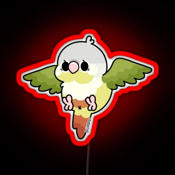 Flying Conure Cinnamon Green Cheek Ver 1 RGB Neon Sign