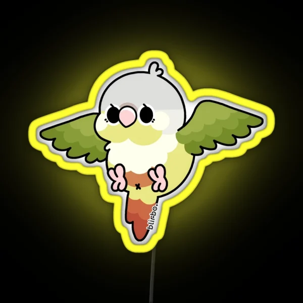 Flying Conure Cinnamon Green Cheek Ver 1 RGB Neon Sign