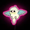 Colorful Parrot-Themed Tropical Neon Sign with RGB Digital Artwork Display