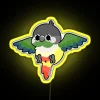 Vibrant Color Changing Parrot Inspired RGB Neon Art Sign Decoration